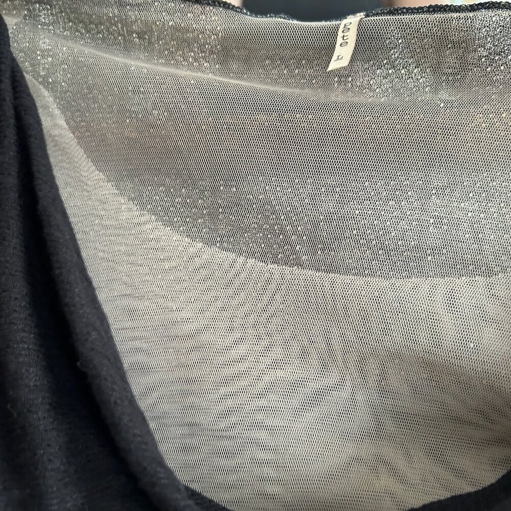 Pete Double Layer Mesh Knit Top - L - image 7